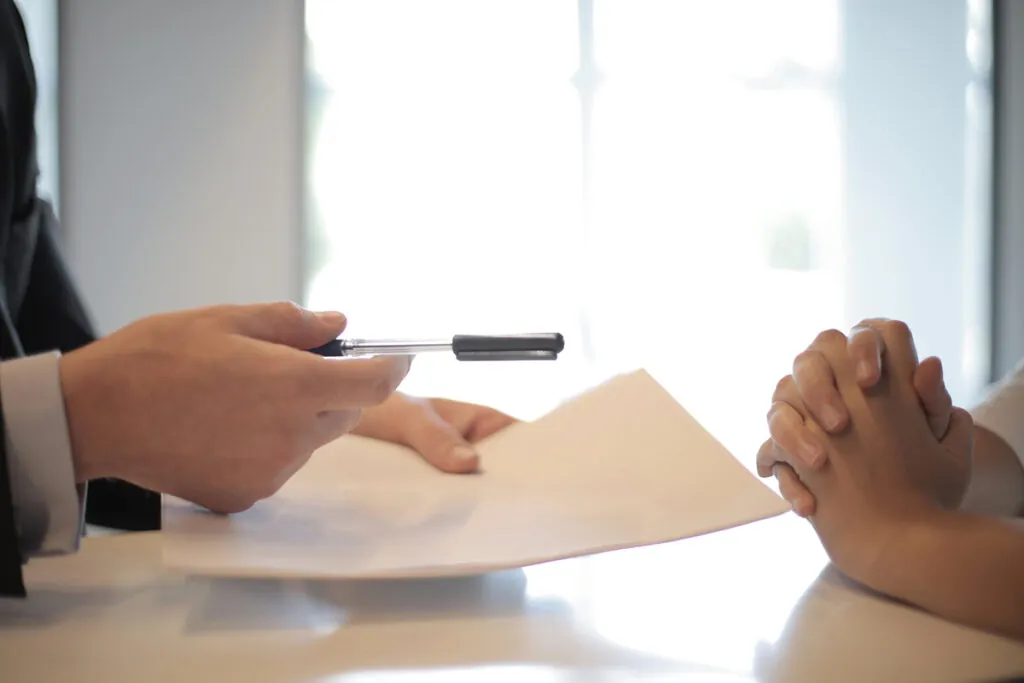 Firma de contrato